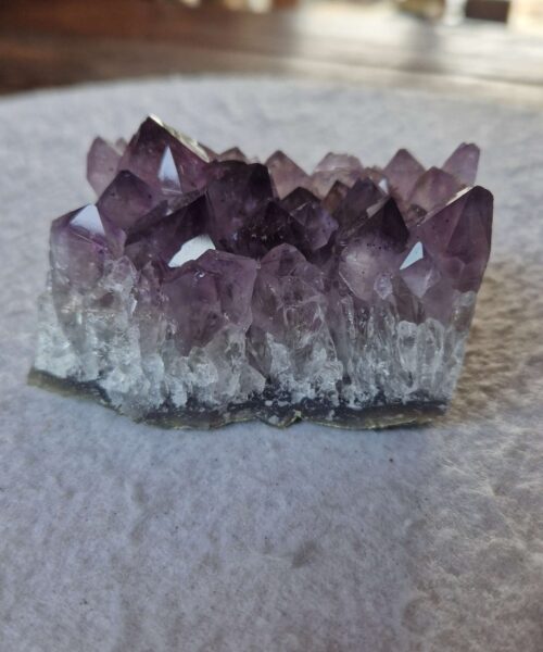 Alternative view of Premium High Grade Amethyst Druzy Cluster Piece 149 - 352g H4.5xW8xD6cm