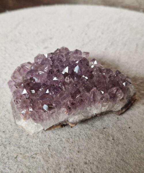 Premium High Grade Amethyst Druzy Cluster Piece 150 - 238g H3xW9xD6.5cm - Image 5