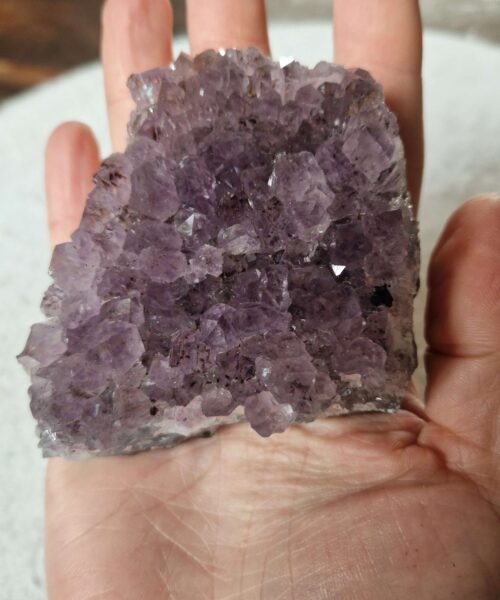 Premium High Grade Amethyst Druzy Cluster Piece 150 - 238g H3xW9xD6.5cm - Image 7