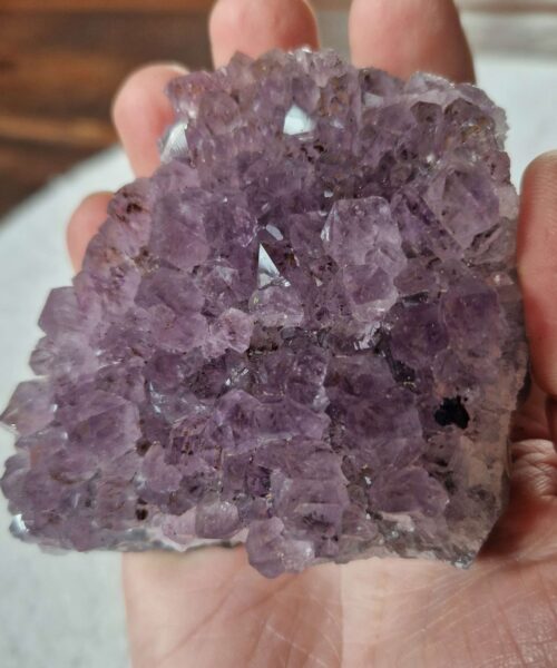 Premium High Grade Amethyst Druzy Cluster Piece 150 - 238g H3xW9xD6.5cm - Image 9