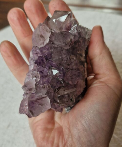 Premium High Grade Amethyst Druzy Cluster Piece 151 - 238g H4xW8.5xD5cm - Image 7