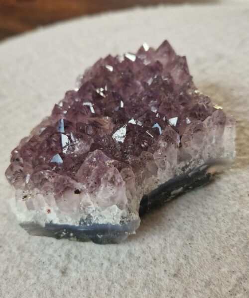 Premium High Grade Amethyst Druzy Cluster Piece 157 - 354g H4xW9.5xD8cm - Image 4