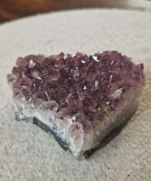 Premium High Grade Amethyst Druzy Cluster Piece 157 - 354g H4xW9.5xD8cm - Image 5