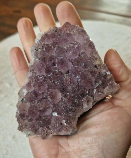Premium High Grade Amethyst Druzy Cluster Piece 157 - 354g H4xW9.5xD8cm - Image 7