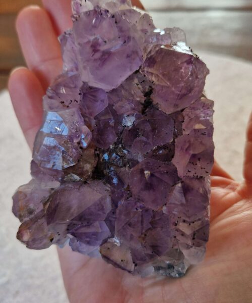 Premium High Grade Amethyst Raw Druzy Cluster Piece 163 - 365g H4.5xW9xD6.5cm - Image 7