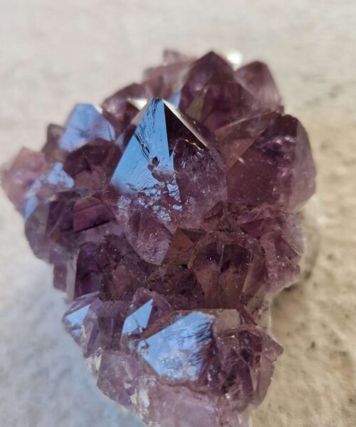 Premium High Grade Amethyst Raw Druzy Cluster Piece 164 - 373g H5.5xW9.5xD6.5cm - Image 9