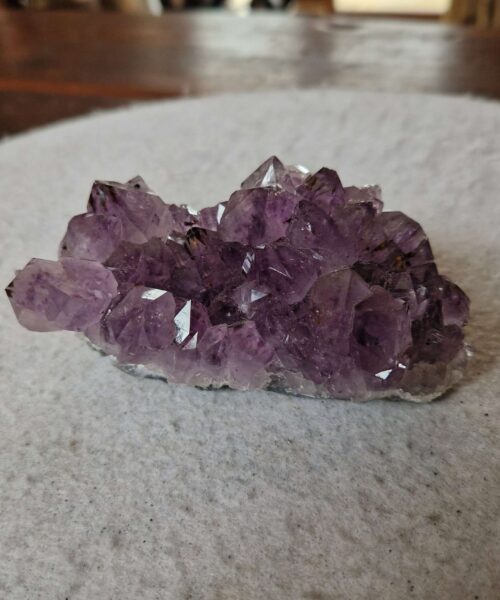Alternative view of Premium High Grade Amethyst Raw Druzy Cluster Piece 176 - 364g H5xW10.5xD5.5cm