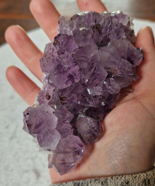 Premium High Grade Amethyst Raw Druzy Cluster Piece 176 - 364g H5xW10.5xD5.5cm - Image 7