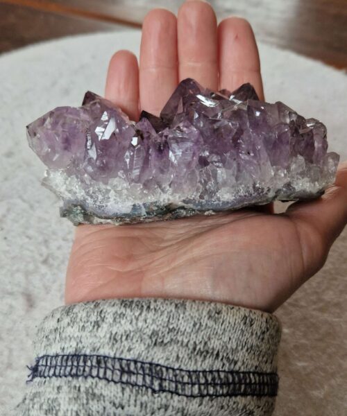 Premium High Grade Amethyst Raw Druzy Cluster Piece 176 - 364g H5xW10.5xD5.5cm - Image 8