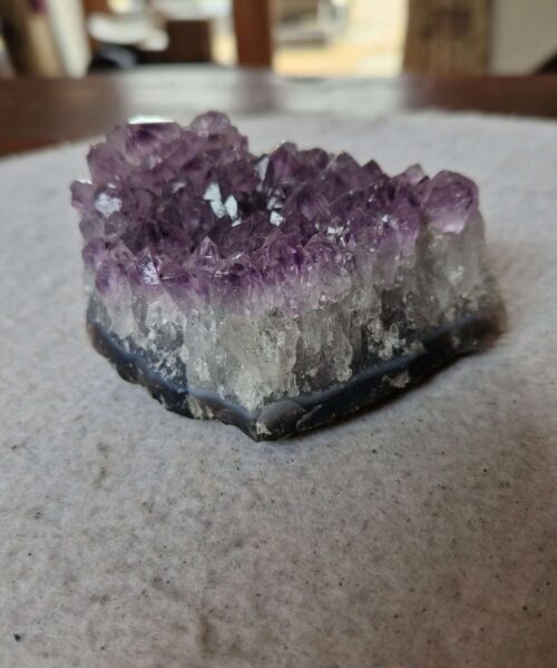 Alternative view of Premium High Grade Amethyst Raw Druzy Cluster Piece 177 - 394g H5xW9xD7.5cm