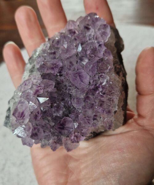 Premium High Grade Amethyst Raw Druzy Cluster Piece 177 - 394g H5xW9xD7.5cm - Image 8