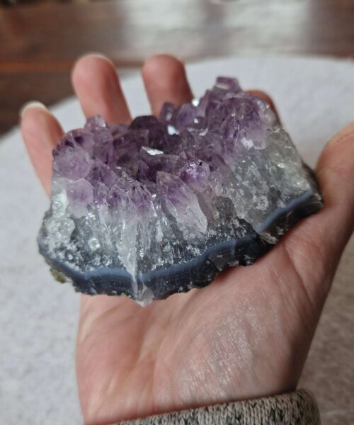 Premium High Grade Amethyst Raw Druzy Cluster Piece 177 - 394g H5xW9xD7.5cm - Image 9
