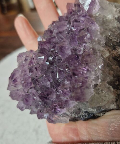 Premium High Grade Amethyst Raw Druzy Cluster Piece 177 - 394g H5xW9xD7.5cm - Image 10