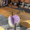 Amethyst Geode Table 3 – 21kg - H41xW30xH16cm Druzy Cluster Purple