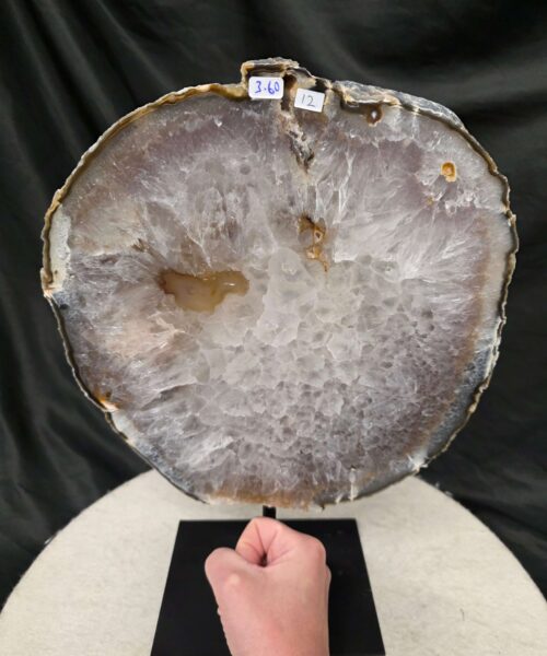 Large Premium Agate Natural Slice on Stand 12 – 3.532g - H35xW25xD12cm - Image 5