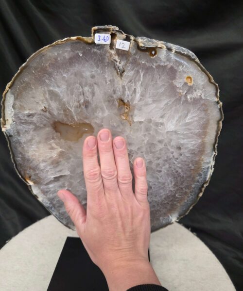 Large Premium Agate Natural Slice on Stand 12 – 3.532g - H35xW25xD12cm - Image 6