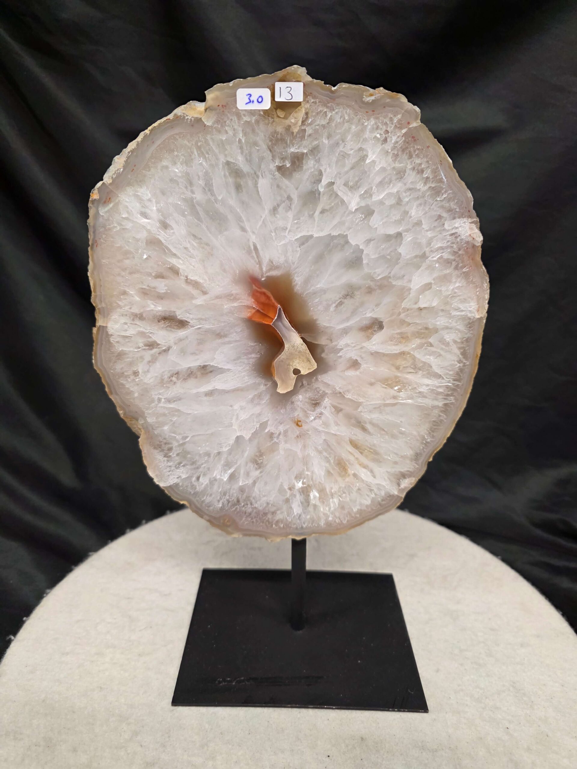 Large Premium Agate Natural Slice on Stand 13 – 2.942g - H34xW21xD12cm - Image 10