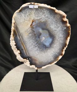 Large Premium Agate Natural Slice on Stand 14 – 3.444g - W35xW25xD12cm