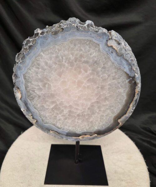 Large Premium Agate Natural Slice on Stand 16 – 2.978g - H34xW25xD12cm - Image 3