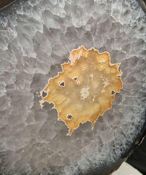Large Premium Agate Natural Slice on Stand 16 – 2.978g - H34xW25xD12cm - Image 4