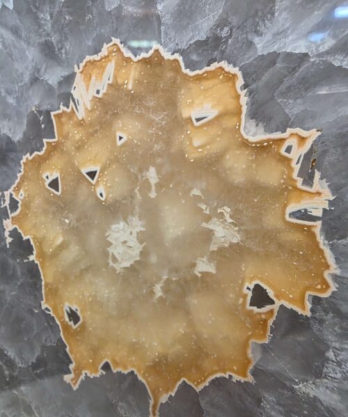 Large Premium Agate Natural Slice on Stand 16 – 2.978g - H34xW25xD12cm - Image 8