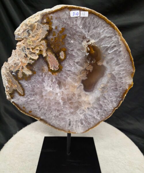 Large Premium Agate Natural Slice on Stand 18 – 2.926g - H24xW28xD12cm - Image 10