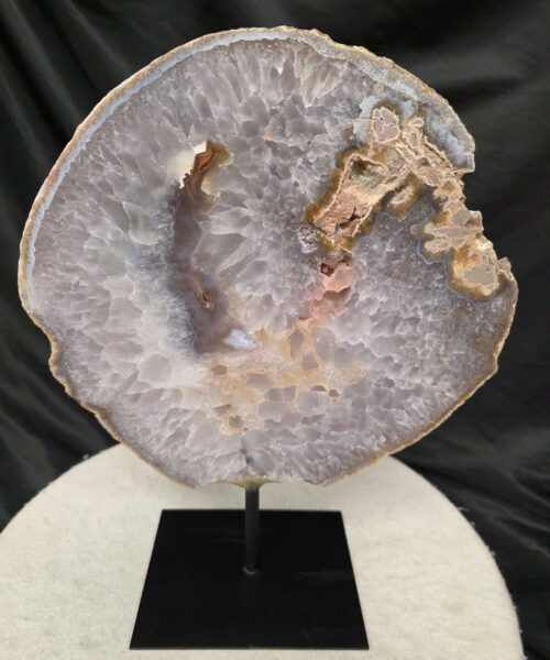 Large Premium Agate Natural Slice on Stand 18 – 2.926g - H24xW28xD12cm - Image 3