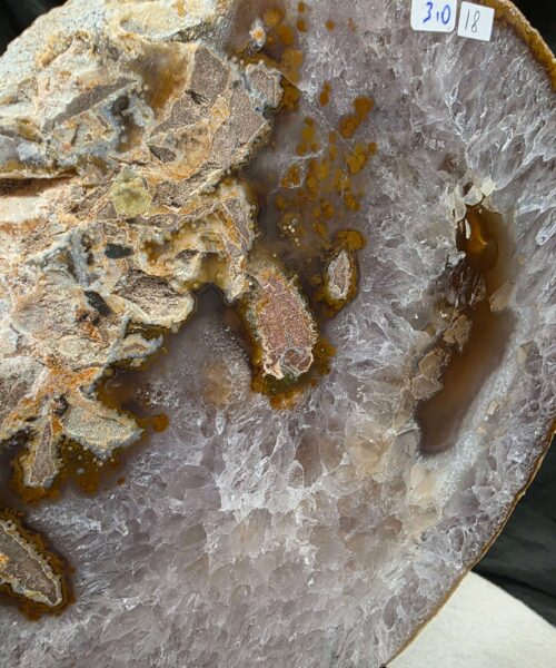 Large Premium Agate Natural Slice on Stand 18 – 2.926g - H24xW28xD12cm - Image 9