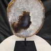 Large Premium Agate Natural Slice on Stand 19 – 2.444g - H31xW20xD12cm