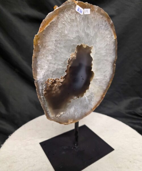 Large Premium Agate Natural Slice on Stand 19 – 2.444g - H31xW20xD12cm - Image 9