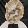 Large Premium Agate Natural Slice on Stand 20 – 2.911g - H37xW22xD12cm