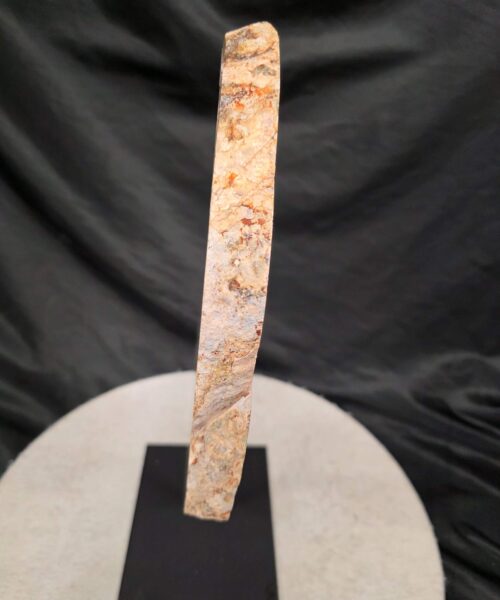 Alternative view of Large Premium Agate Natural Slice on Stand 20 – 2.911g - H37xW22xD12cm