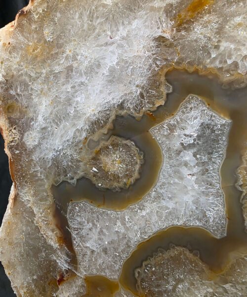 Large Premium Agate Natural Slice on Stand 20 – 2.911g - H37xW22xD12cm - Image 4