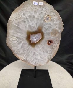 Large Premium Agate Natural Slice on Stand 22 – 2.757g - H33xW21xD12cm