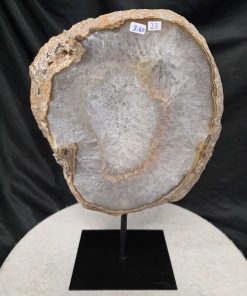 Large Premium Agate Natural Slice on Stand 23 – 3.473g - H35xW24xD12cm