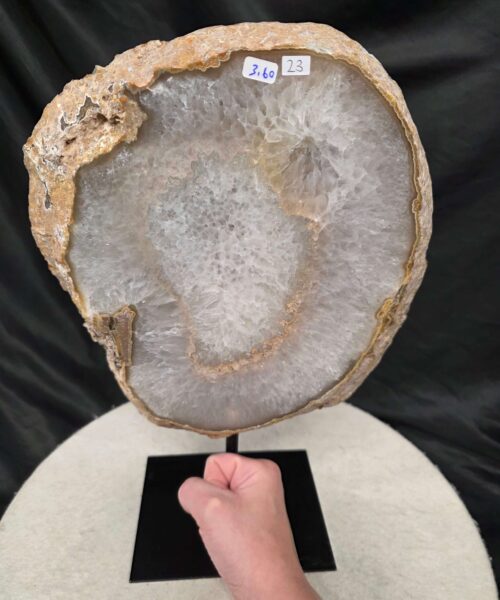 Large Premium Agate Natural Slice on Stand 23 – 3.473g - H35xW24xD12cm - Image 5