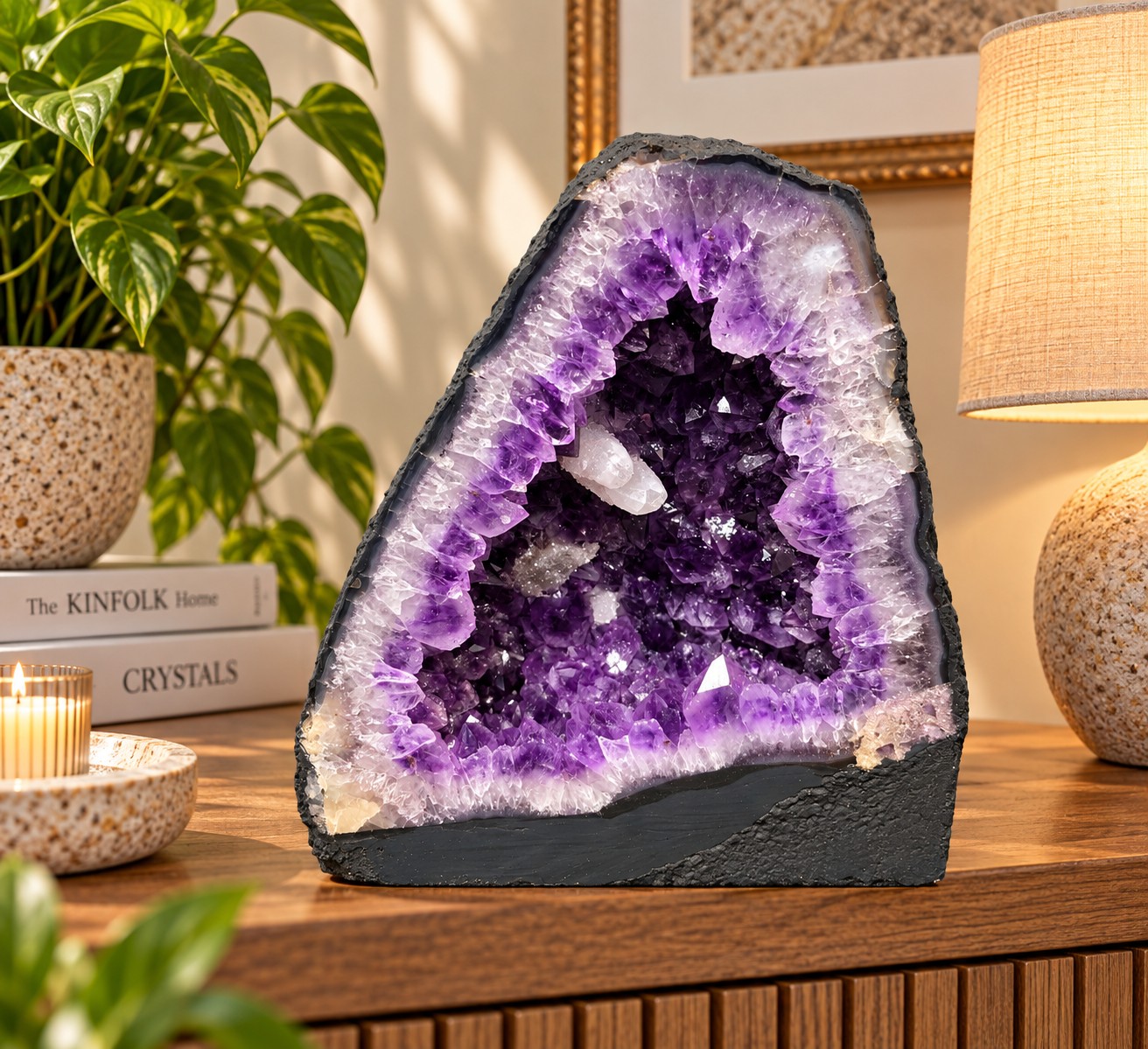 Amethyst Crystal Geode 1061 Premium Queen Grade 14.22kg H31xW28xD15cm