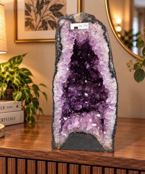 Amethyst Crystal Geode 1099 Premium Queen Grade 15kg H42xW21xD15cm