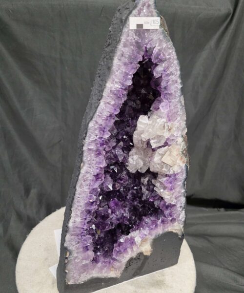Alternative view of Tall Amethyst Crystal Geode 1105 Premium Queen Grade 19.37kg – H49xW25xD16cm
