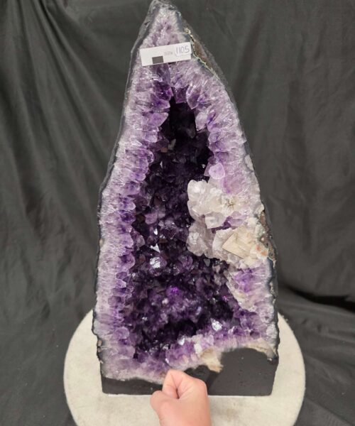 Tall Amethyst Crystal Geode 1105 Premium Queen Grade 19.37kg – H49xW25xD16cm - Image 4