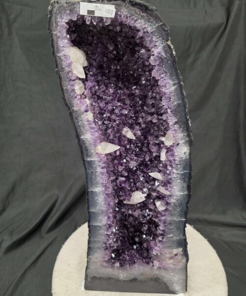 Tall Amethyst Crystal Geode 1108 Premium Queen Grade 16.44kg – H52xW20xD15cm - Image 10