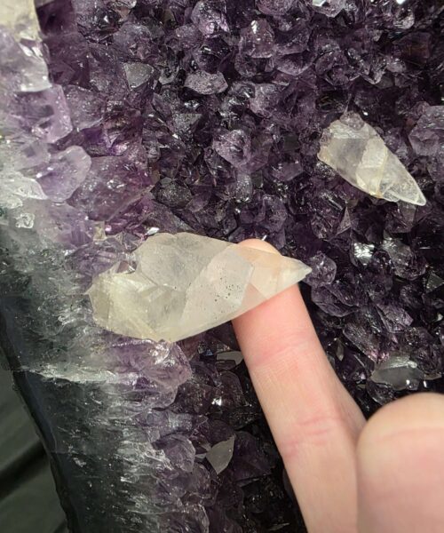 Tall Amethyst Crystal Geode 1108 Premium Queen Grade 16.44kg – H52xW20xD15cm - Image 9