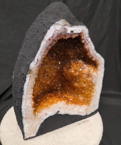 Alternative view of Citrine Geode 541 Crystal Cluster Druzy Premium Grade 28.94kg H40xW30xD25cm