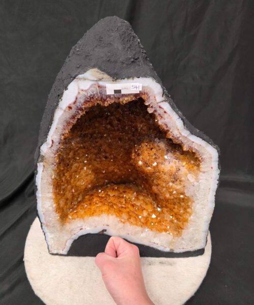 Citrine Geode 541 Crystal Cluster Druzy Premium Grade 28.94kg H40xW30xD25cm - Image 9