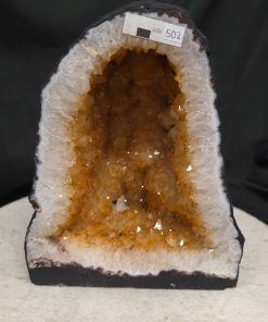 Citrine Geode 502 Crystal Cluster Druzy Premium Grade 5.63kg H23xW19xD12cm