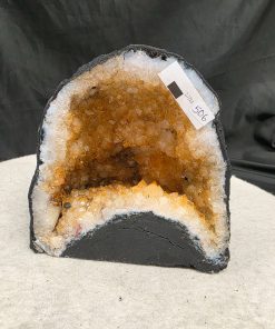 Citrine Geode 506 Crystal Cluster Druzy Premium Grade 2.72kg H15xW14xD10cm