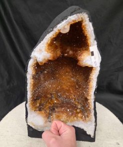 Citrine Geode 507 Crystal Cluster Druzy Premium Grade 9.74kg H31xW18xD17cm