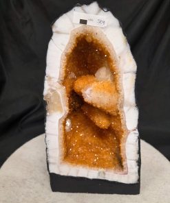 Citrine Geode 509 Crystal Cluster Druzy Premium Grade 6.88kg H31xW17xD11cm