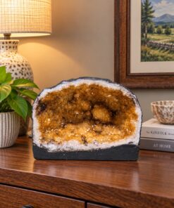 Citrine Geode 514 Crystal Cluster Druzy Premium Grade 11.97kg H22xW28xD19cm