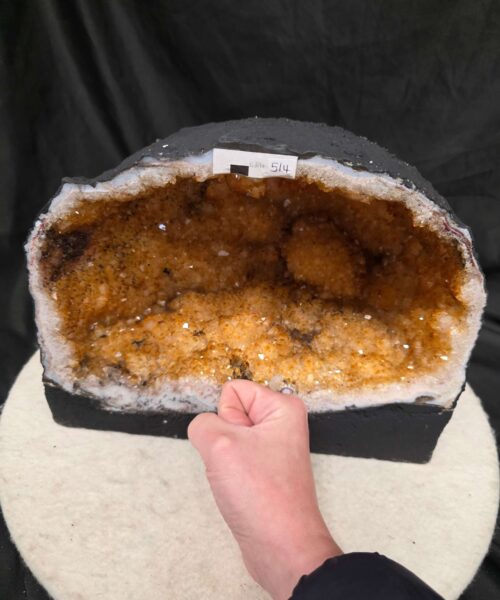 Citrine Geode 514 Crystal Cluster Druzy Premium Grade 11.97kg H22xW28xD19cm - Image 5